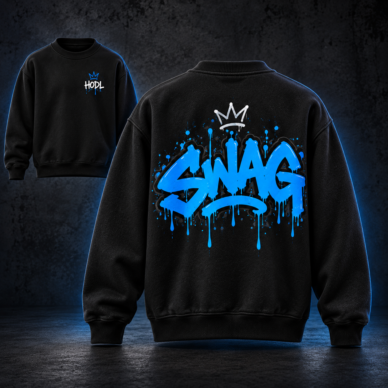 Black SWAG crewneck