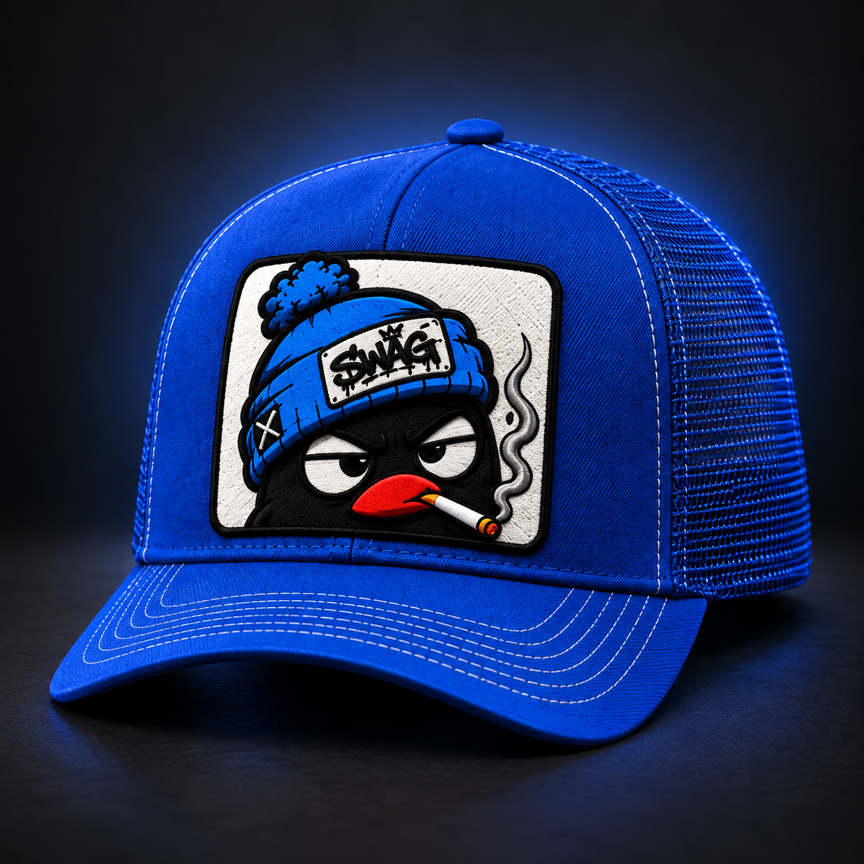 Blue SWAG trucker